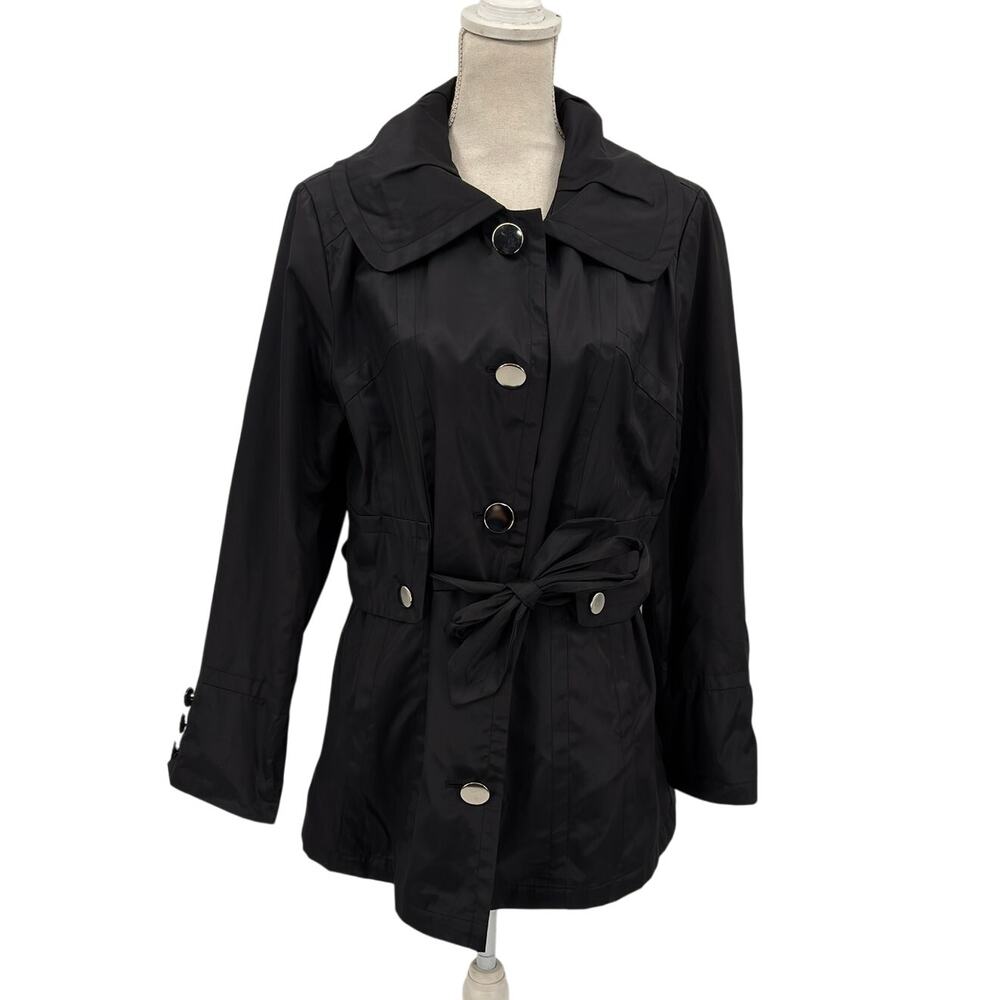 Platinum Utex Belted Midi Coat L Winter Outerwear Animal Print City Explorer